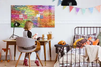 Pizarra de cristal magnética borrable de pared