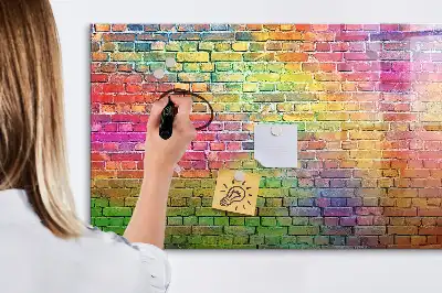 Pizarra de cristal magnética borrable de pared