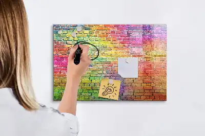 Pizarra de cristal magnética borrable de pared