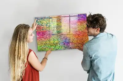 Pizarra de cristal magnética borrable de pared