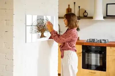 Pizarra magnética de pared con rotulador diseño raíz de árbol