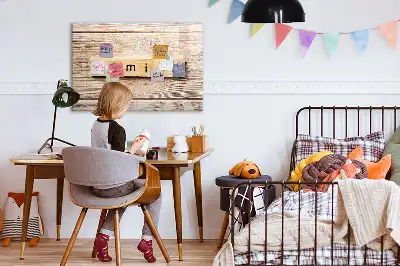 Pizarra magnética de pared con diseño de texto familia y rotulador