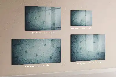 Mapa vintage pizarra magnética de pared con rotulador