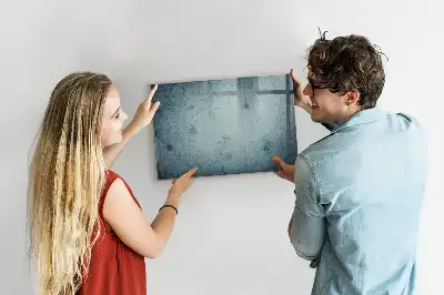 Mapa vintage pizarra magnética de pared con rotulador