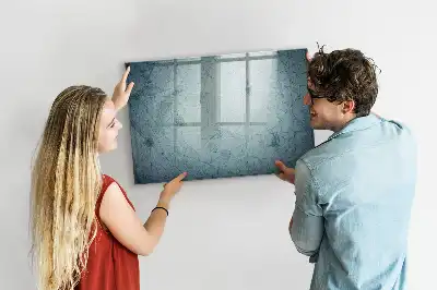 Mapa vintage pizarra magnética de pared con rotulador