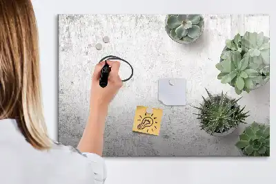 Pizarra magnética de pared con rotulador incluido