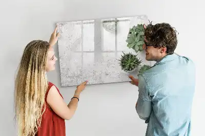 Pizarra magnética de pared con rotulador incluido