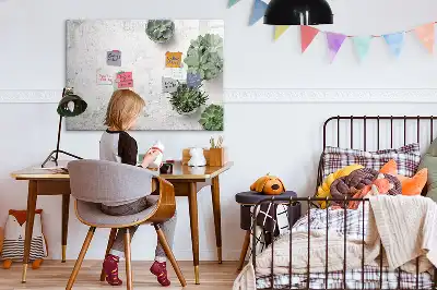 Pizarra magnética de pared con rotulador incluido