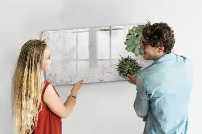 Pizarra magnética de pared con rotulador incluido