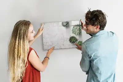 Pizarra magnética de pared con rotulador incluido