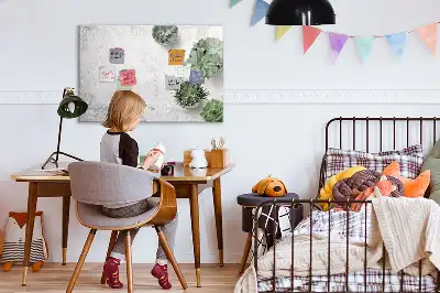 Pizarra magnética de pared con rotulador incluido