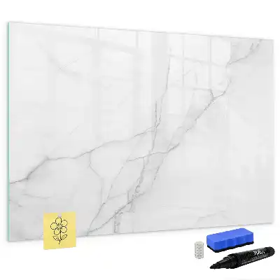 Pizarra de cristal magnética borrable diseño decorativo efecto mármol