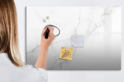 Pizarra de cristal magnética borrable diseño decorativo efecto mármol
