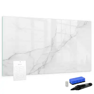 Pizarra de cristal magnética borrable diseño decorativo efecto mármol