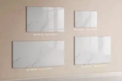 Pizarra de cristal magnética borrable diseño decorativo efecto mármol
