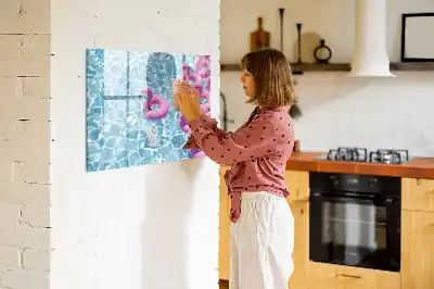 Pizarra magnética de pared con rotulador incluido