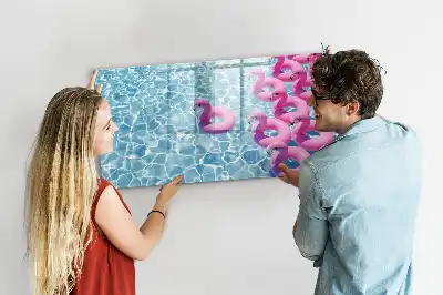 Pizarra magnética de pared con rotulador incluido