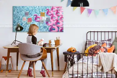 Pizarra magnética de pared con rotulador incluido