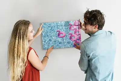 Pizarra magnética de pared con rotulador incluido