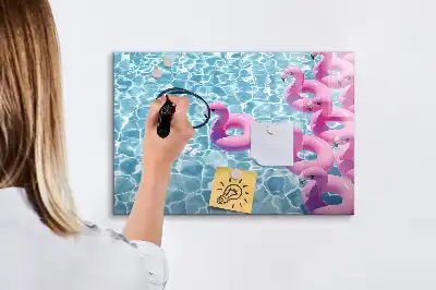 Pizarra magnética de pared con rotulador incluido