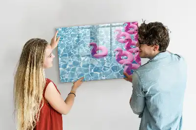 Pizarra magnética de pared con rotulador incluido
