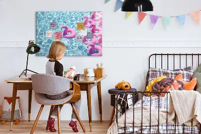 Pizarra magnética de pared con rotulador incluido