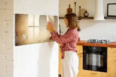 Pizarra borrable de cristal con imanes diseño de mapa del mundo antiguo
