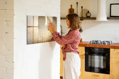 Pizarra borrable de cristal con imanes diseño de mapa del mundo antiguo