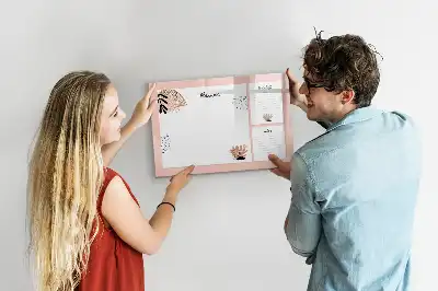 Pizarra magnética de pared con rotulador notas del planificador
