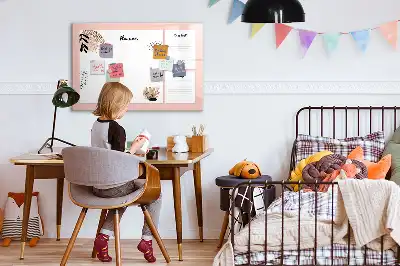 Pizarra magnética de pared con rotulador notas del planificador