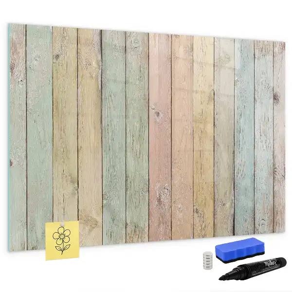 Pizarra de cristal magnética borrable de colores
