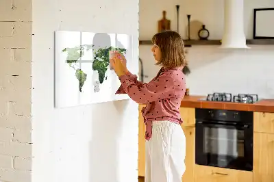 Mapa del mundo ecológico pizarra borrable de cristal con imanes