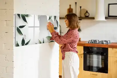 Pizarra magnética de pared con marco para hojas y rotulador