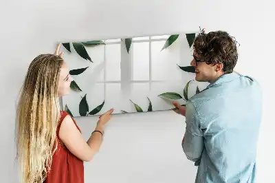 Pizarra magnética de pared con marco para hojas y rotulador