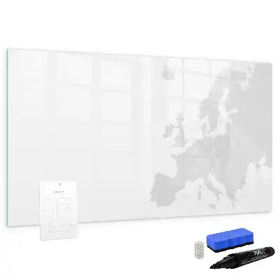 Mapa de Europa pizarra borrable de cristal con imanes