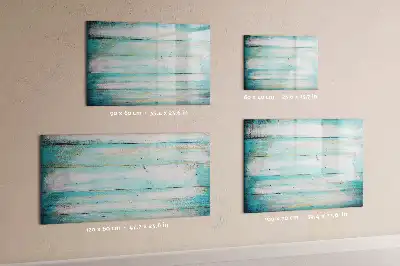 Pizarra magnética de pared en color azul con rotulador