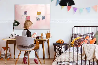 Pizarra magnética de pared con rotulador diseño de rosas abiertas