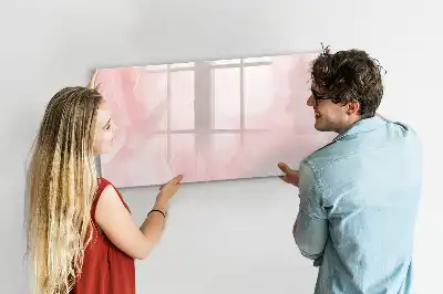 Pizarra magnética de pared con rotulador diseño de rosas abiertas