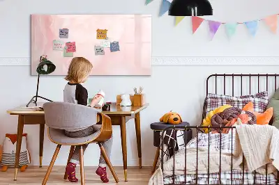 Pizarra magnética de pared con rotulador diseño de rosas abiertas