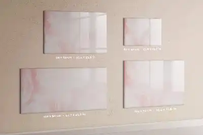 Pizarra magnética de pared con rotulador diseño de rosas abiertas