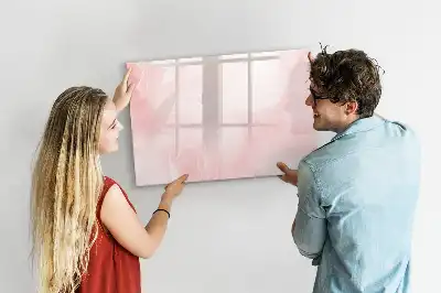 Pizarra magnética de pared con rotulador diseño de rosas abiertas
