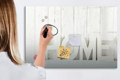 Pizarra magnética de pared con rotulador de la marca Texto Hogar