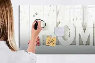 Pizarra magnética de pared con rotulador de la marca Texto Hogar