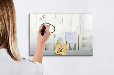 Pizarra magnética de pared con rotulador de la marca Texto Hogar