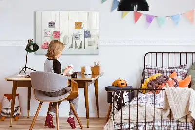 Pizarra magnética de pared con rotulador de la marca Texto Hogar