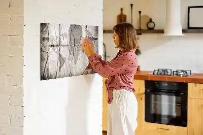 Pizarra magnética de pared con rotulador diseño de mapa del mundo
