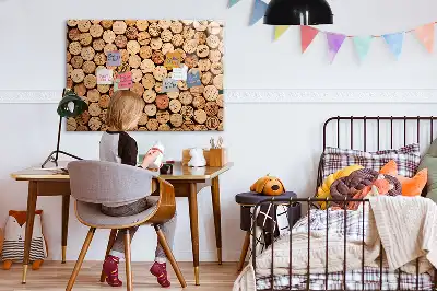 Tapones de vino de madera pizarra magnética de pared con rotulador