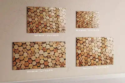 Tapones de vino de madera pizarra magnética de pared con rotulador