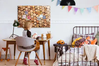 Tapones de vino de madera pizarra magnética de pared con rotulador