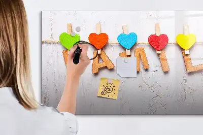 Pizarra magnética de pared con rotulador diseño Familia
